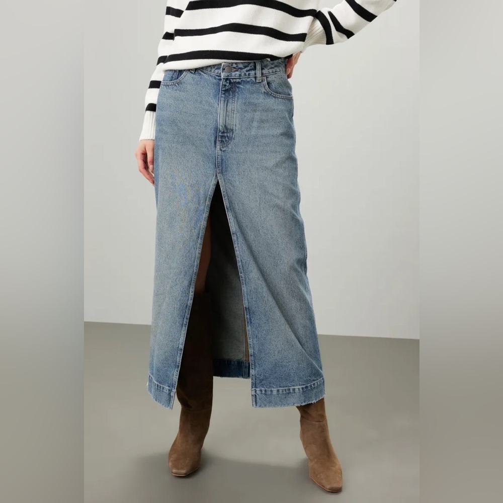 DL1961 ASRA Denim Maxi Skirt